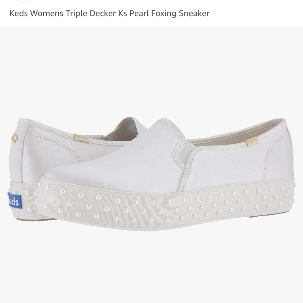Keds and Kate Spade Satin Triple Decker Slip-ons